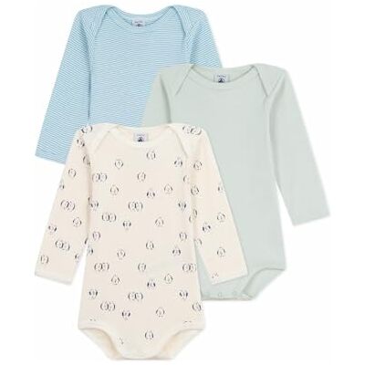 A0EEO Petit Bateau Zestaw X3 Bod Bielizna DZIEŃ Mixed Baby (zestaw 3 sztuk), wariant 1_37, 18 miesi?cy A0EEO Petit Bateau Zestaw X3 Bod Bielizna DZIEŃ Mixed Baby (zestaw 3 sztuk), wariant 1_37, 18 miesi?cy