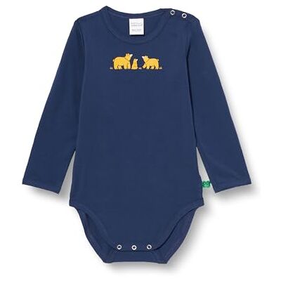 1582071800 Fred's World by Green Cotton Niemowlęta chłopcy Bear Print L/S Body Base Layer, Academy, 68 1582071800 Fred's World by Green Cotton Niemowlęta chłopcy Bear Print L/S Body Base Layer, Academy, 68