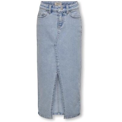15325612 KIDS ONLY KOGSIRI Front Slit Skirt DNM GUA, jasnoniebieski (light blue denim), 146 cm 15325612 KIDS ONLY KOGSIRI Front Slit Skirt DNM GUA, jasnoniebieski (light blue denim), 146 cm