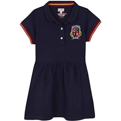 S23VVPCA404A4 Gocco Dziewczęca sukienka Vestido Polo ESPA✶A, Marino, regularna S23VVPCA404A4 Gocco Dziewczęca sukienka Vestido Polo ESPA✶A, Marino, regularna