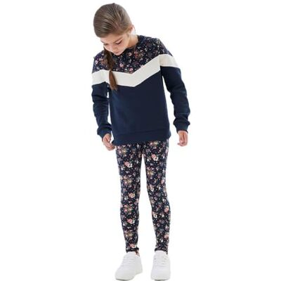 13227981 NKFVIVIAN AOP Legging NOOS, Dark Sapphire/Aop: kwiaty, 92 cm 13227981 NKFVIVIAN AOP Legging NOOS, Dark Sapphire/Aop: kwiaty, 92 cm