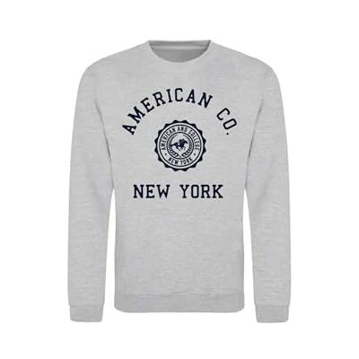 ACSCRW4 MELL GREY 16ANS AMERICAN COLLEGE USA Bluza Sweter z nadrukiem Ciepłe ubrania Unisex Dzieci Chłopcy i Dziewczęta Casual Model ACSCRW4 MELL Grey 16LT, Szary, 16 lat ACSCRW4 MELL GREY 16ANS AMERICAN COLLEGE USA Bluza Sweter z nadrukiem Ciepłe ubrania Unisex Dzieci Chłopcy i Dziewczęta Casual Model ACSCRW4 MELL Grey 16LT, Szary, 16 lat