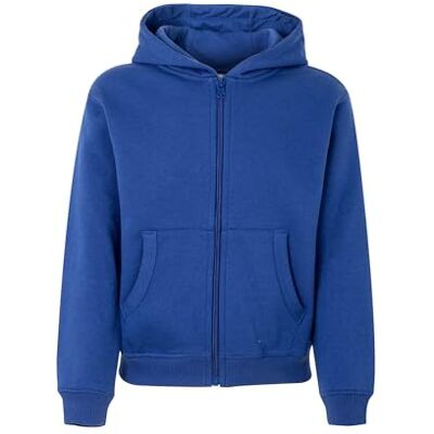 Mukua Byron Kids bluza z kapturem i zamkiem błyskawicznym dla dzieci, kolor królewski niebieski, rozmiar 9/11 Mukua Byron Kids bluza z kapturem i zamkiem błyskawicznym dla dzieci, kolor królewski niebieski, rozmiar 9/11