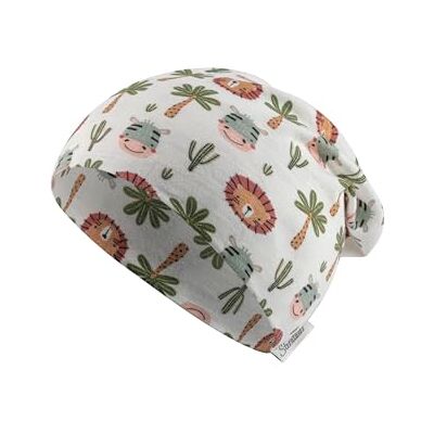 1502460 Sterntaler Beanie zwierzęta safari, uniseks, écru, 47 1502460 Sterntaler Beanie zwierzęta safari, uniseks, écru, 47