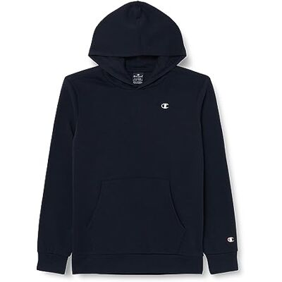 306576 Champion Legacy Basics B-Ultralight Powerblend Fleece bluza z kapturem dla dzieci i młodzieży, Granatowy, 5-6 lat 306576 Champion Legacy Basics B-Ultralight Powerblend Fleece bluza z kapturem dla dzieci i młodzieży, Granatowy, 5-6 lat