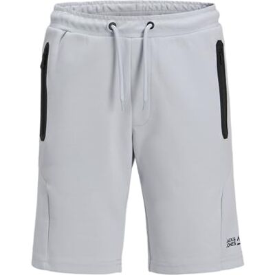 12274667-4770335 JACK & JONES Jpstgordon Jjfusion męskie szorty dresowe N Jnr, gray dawn, 152 12274667-4770335 JACK & JONES Jpstgordon Jjfusion męskie szorty dresowe N Jnr, gray dawn, 152