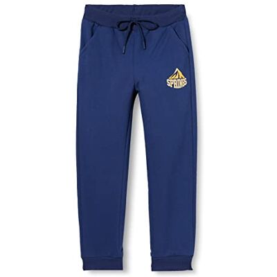 3SKB40010TK Koton Spodnie dresowe dla chłopców Basic Jogger Drawstring Pokets, granatowy (720), 6-7 lat 3SKB40010TK Koton Spodnie dresowe dla chłopców Basic Jogger Drawstring Pokets, granatowy (720), 6-7 lat