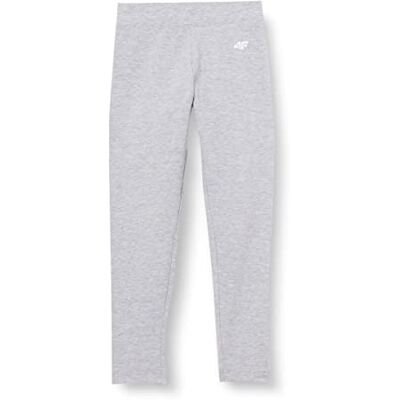 HJZ22-JLEG001 4F Dziewczęce dziewczęce legginsy Jleg001 Tights, szare (Cold Light Grey Melange), 134 cm, szary (Cold Light Grey Melange), 134 cm HJZ22-JLEG001 4F Dziewczęce dziewczęce legginsy Jleg001 Tights, szare (Cold Light Grey Melange), 134 cm, szary (Cold Light Grey Melange), 134 cm