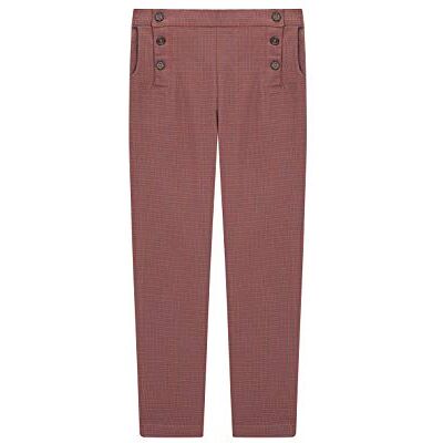 W83PLTCA202-MC Gocco Spodnie dziewczęce Pantalón Pata De Gallo, Brązowy (Mc skóra), 116 cm W83PLTCA202-MC Gocco Spodnie dziewczęce Pantalón Pata De Gallo, Brązowy (Mc skóra), 116 cm