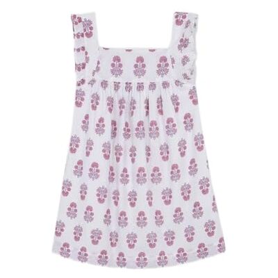 S23VVTCA704Z9 Gocco Dziewczęca sukienka Vestido Estampado Flores, niebieski (Azul Medio)., 8 Lata S23VVTCA704Z9 Gocco Dziewczęca sukienka Vestido Estampado Flores, niebieski (Azul Medio)., 8 Lata