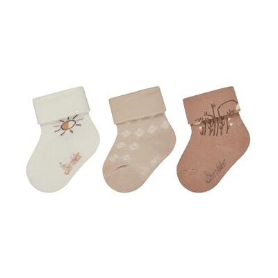 8302602 Sterntaler Skarpety dziecięce 3er Sonne Socks 3 Sun, Ecru, 18 8302602 Sterntaler Skarpety dziecięce 3er Sonne Socks 3 Sun, Ecru, 18