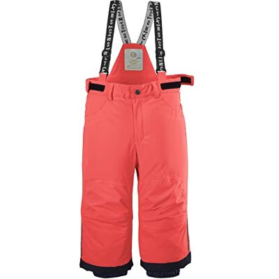 3891800 first instinct by killtec Dziecięce spodnie funkcyjne/spodnie narciarskie z szelkami i łapami śnieżnymi FISW 7 MNS SKI PNTS, Coral pink, 86/92, 38918-000 3891800 first instinct by killtec Dziecięce spodnie funkcyjne/spodnie narciarskie z szelkami i łapami śnieżnymi FISW 7 MNS SKI PNTS, Coral pink, 86/92, 38918-000