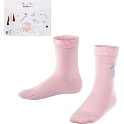 12864 FALKE Uniseks dzieci Skarpety FALKE x meri meri K So bawełna z wzorem 1 Para, Różowy Thulit 8663, 35-38 12864 FALKE Uniseks dzieci Skarpety FALKE x meri meri K So bawełna z wzorem 1 Para, Różowy Thulit 8663, 35-38