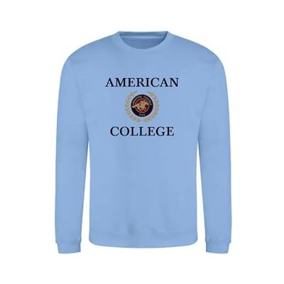 ACSCRW7 SKY BLUE 10ANS AMERICAN COLLEGE USA Bluza Sweter z nadrukiem Ciepłe ubrania Unisex Dzieci Chłopcy i Dziewczęta Casual Model ACSCRW7 Sky Blue 10 LAT, Turkus, 10 lat ACSCRW7 SKY BLUE 10ANS AMERICAN COLLEGE USA Bluza Sweter z nadrukiem Ciepłe ubrania Unisex Dzieci Chłopcy i Dziewczęta Casual Model ACSCRW7 Sky Blue 10 LAT, Turkus, 10 lat