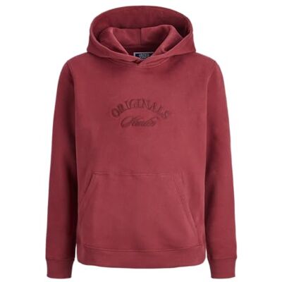 12286809-4877611 JACK & JONES Jorbleecker Branding Sweat Hood BF Jnr, tybetański czerwony, 164 męski, Czerwony tybetański, 164 12286809-4877611 JACK & JONES Jorbleecker Branding Sweat Hood BF Jnr, tybetański czerwony, 164 męski, Czerwony tybetański, 164
