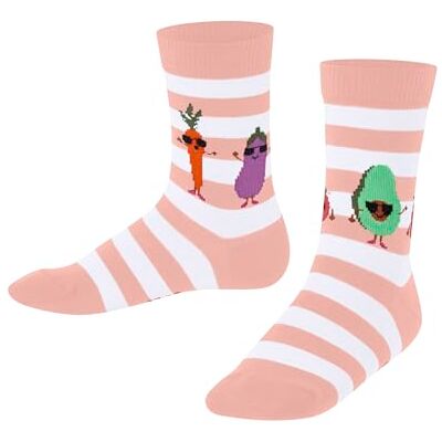 10423 FALKE Uniseks dzieci Skarpety Cool Greens K So bawełna z wzorem 1 Para, Różowy Peach Perl 8483, 19-22 10423 FALKE Uniseks dzieci Skarpety Cool Greens K So bawełna z wzorem 1 Para, Różowy Peach Perl 8483, 19-22