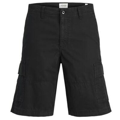 12278594-4770231 JACK & JONES Jpstcole Mateo Cargo męskie szorty LNG Mni, czarny, 104 12278594-4770231 JACK & JONES Jpstcole Mateo Cargo męskie szorty LNG Mni, czarny, 104