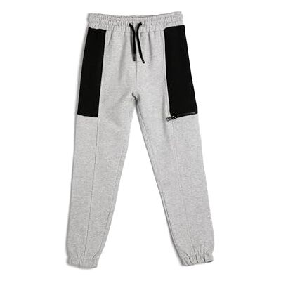 4WKB40057TK Koton Boys Jogger spodnie dresowe Pocket Detail Brushed Interior Drawstring, Szary (910), 7-8 Lat 4WKB40057TK Koton Boys Jogger spodnie dresowe Pocket Detail Brushed Interior Drawstring, Szary (910), 7-8 Lat