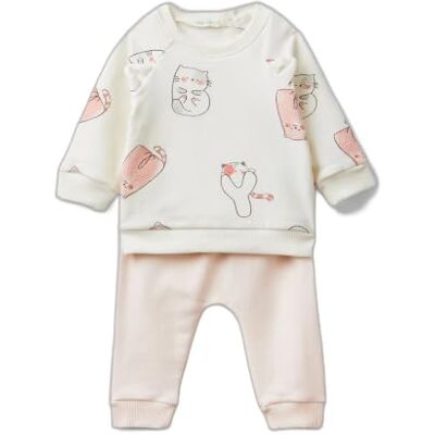 35JLAK00T United Colors of Benetton Spodnie Unisex-Bimbi 0-24, Biały, 56 35JLAK00T United Colors of Benetton Spodnie Unisex-Bimbi 0-24, Biały, 56