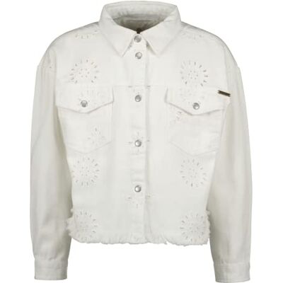 HS22KGD16002 Vingino Dziewczęca Tanja Broderie, Real White, 6 Lata HS22KGD16002 Vingino Dziewczęca Tanja Broderie, Real White, 6 Lata
