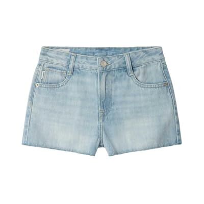 PG8000001PR50006 Pepe Jeans Dziewczęce szorty A-LINE HW Patty, niebieskie (Denim-PR5), 6 PG8000001PR50006 Pepe Jeans Dziewczęce szorty A-LINE HW Patty, niebieskie (Denim-PR5), 6