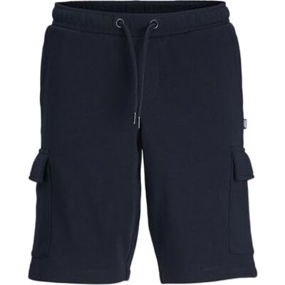 12257448 JACK & JONES JPSTBRADLEY Sweat Cargo szorty GMS MNI, granatowy blezer, 104 12257448 JACK & JONES JPSTBRADLEY Sweat Cargo szorty GMS MNI, granatowy blezer, 104