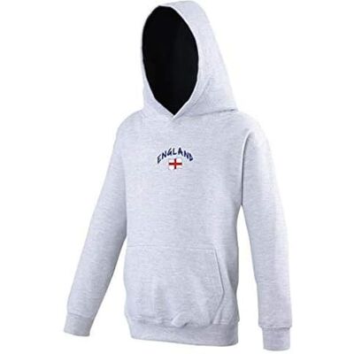5060672801775_Blanc_7-8 ans Supportershop Dziecięcy sweter z kapturem Rugby England L biały 5060672801775_Blanc_7-8 ans Supportershop Dziecięcy sweter z kapturem Rugby England L biały