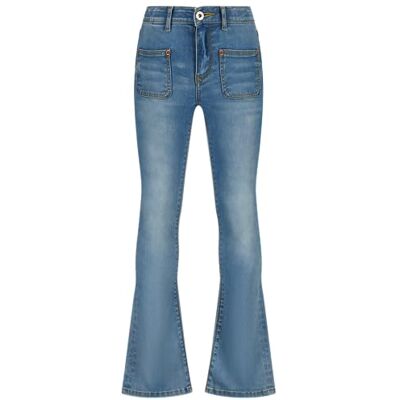 SS24KGD42006 Vingino Girls Jeans Britte Patched on Pockets in Color Blue Vintage Size 4, Blue Vintage, 4 Lata SS24KGD42006 Vingino Girls Jeans Britte Patched on Pockets in Color Blue Vintage Size 4, Blue Vintage, 4 Lata