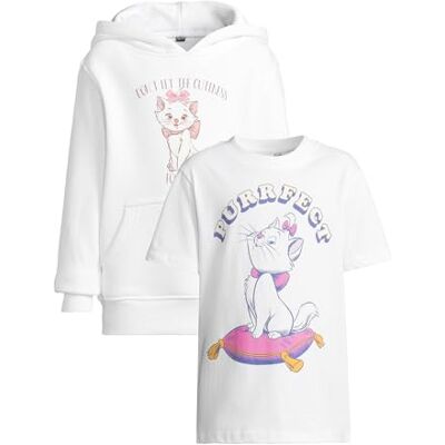 MTK350A Mister Tee Bluza dziewczęca, biały + biały, 110-116 MTK350A Mister Tee Bluza dziewczęca, biały + biały, 110-116