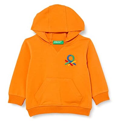 3T32G2003 United Colors of Benetton Bluza z kapturem dla chłopców, Arancione 03d, 9 miesi?cy 3T32G2003 United Colors of Benetton Bluza z kapturem dla chłopców, Arancione 03d, 9 miesi?cy