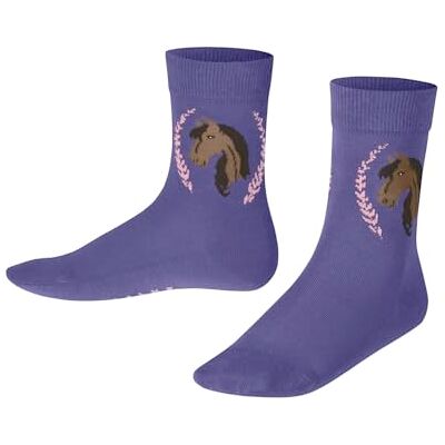 10598 FALKE Unisex dziecięce skarpety Horse K So bawełna wzorzyste 1 para, lila Crocus 8305, 39-42, Fioletowy Crocus 8305, 39-42 10598 FALKE Unisex dziecięce skarpety Horse K So bawełna wzorzyste 1 para, lila Crocus 8305, 39-42, Fioletowy Crocus 8305, 39-42