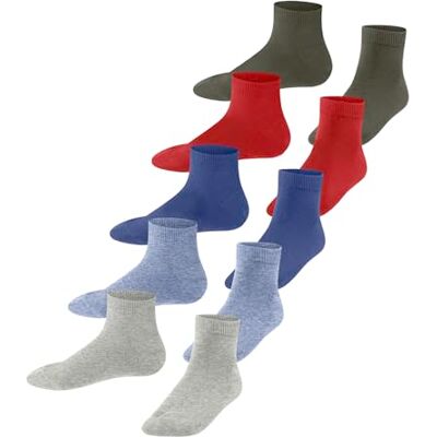 19054 ESPRIT Uniseks dzieci Skarpety do trampek Solid Mix Multipack K Sn Bawełna krótkie jednokolorowe 5 Pak, Wielokolorowy Blue Grey Red Mix 0020, 31-34 19054 ESPRIT Uniseks dzieci Skarpety do trampek Solid Mix Multipack K Sn Bawełna krótkie jednokolorowe 5 Pak, Wielokolorowy Blue Grey Red Mix 0020, 31-34