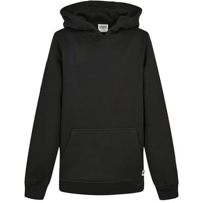 UCK3086 Urban Classics Chłopięcy Boys Organic Basic bluza z kapturem, czarna, 110/116 UCK3086 Urban Classics Chłopięcy Boys Organic Basic bluza z kapturem, czarna, 110/116