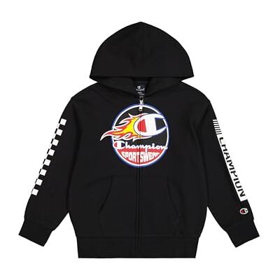 306910 Champion Legacy Play with Graphics B () Ultra-Light Soft Compact Polyfleece Full-Zip Hooded Bluza z kapturem, Czarny (NBK), 13-14 Lat (XL) Dziecko FW24, Czarny (Nbk), 13-14 lat 306910 Champion Legacy Play with Graphics B () Ultra-Light Soft Compact Polyfleece Full-Zip Hooded Bluza z kapturem, Czarny (NBK), 13-14 Lat (XL) Dziecko FW24, Czarny (Nbk), 13-14 lat