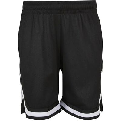 UCK243 Urban Classics Ch?opi?ce szorty ch?opi?ce Stripes Mesh Shorts Black 110/116, czarny, 110-116 UCK243 Urban Classics Ch?opi?ce szorty ch?opi?ce Stripes Mesh Shorts Black 110/116, czarny, 110-116