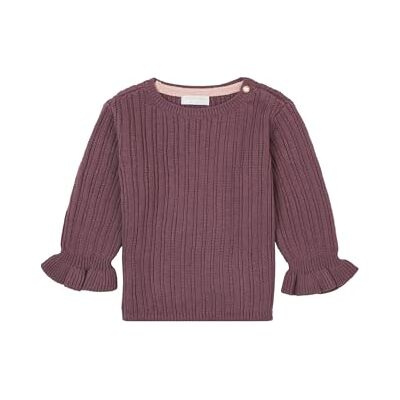 4460219 Noppies Dziewczynki Frossay sweter z długim rękawem, Flint N236, 68 cm 4460219 Noppies Dziewczynki Frossay sweter z długim rękawem, Flint N236, 68 cm