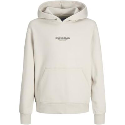 12256770-4497653 JACK&JONES JUNIOR Jorvesterbro Sweat Hood Noos Bn Mni bluza z kapturem, Moonbeam/Fit:loose, 122 12256770-4497653 JACK&JONES JUNIOR Jorvesterbro Sweat Hood Noos Bn Mni bluza z kapturem, Moonbeam/Fit:loose, 122