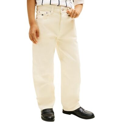KB0KB102171CD2 Tommy Hilfiger Dżinsy chłopięce Relaxed Ecru KB0KB10217 Jeans, Denim (Ecru), 2 lata KB0KB102171CD2 Tommy Hilfiger Dżinsy chłopięce Relaxed Ecru KB0KB10217 Jeans, Denim (Ecru), 2 lata