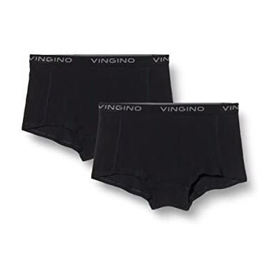 NOOSKGN72601 Vingino Dziewczęce hipsterskie majtki, Deep Black, 10 lat NOOSKGN72601 Vingino Dziewczęce hipsterskie majtki, Deep Black, 10 lat
