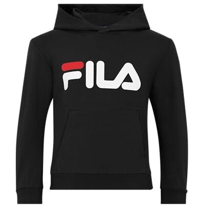 FAK0120 FILA Dziecięca bluza z kapturem BAJONE Classic, uniseks, czarna, 86/92, czarny, 86-92 FAK0120 FILA Dziecięca bluza z kapturem BAJONE Classic, uniseks, czarna, 86/92, czarny, 86-92