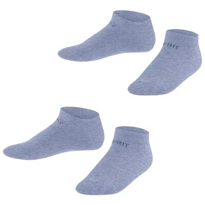 19042 ESPRIT Uniseks dzieci Skarpety do trampek Foot Logo Multipack K Sn Bawełna krótkie jednokolorowe 2 Pak, Niebieski Jeans 6458, 35-38 19042 ESPRIT Uniseks dzieci Skarpety do trampek Foot Logo Multipack K Sn Bawełna krótkie jednokolorowe 2 Pak, Niebieski Jeans 6458, 35-38