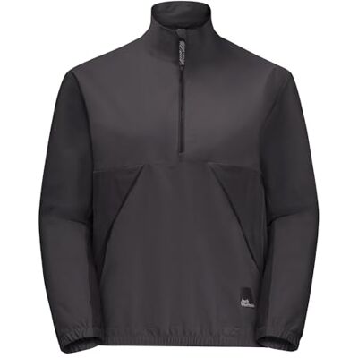 1609811 Jack Wolfskin Chłopcy nastolatek Halfzip Y sweter, Granite Black, 164, granit czarny, 164 1609811 Jack Wolfskin Chłopcy nastolatek Halfzip Y sweter, Granite Black, 164, granit czarny, 164