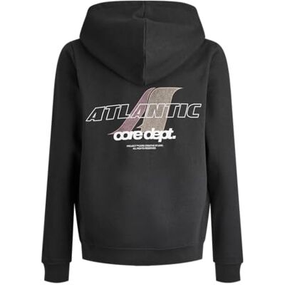 12283989-4833501 JACK & JONES Junior Jcotier bluza z kapturem z nadrukiem Jnr, czarny, 140 12283989-4833501 JACK & JONES Junior Jcotier bluza z kapturem z nadrukiem Jnr, czarny, 140