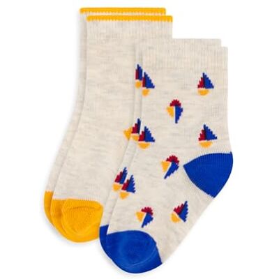 A0E3D Petit Bateau Skarpetki dziecięce AKCESORIA (zestaw 2 szt.), Wielokolorowy_10, 23-26 A0E3D Petit Bateau Skarpetki dziecięce AKCESORIA (zestaw 2 szt.), Wielokolorowy_10, 23-26