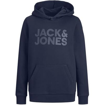 12152841-4591133 JACK & JONES Jjecorp Logo Bluza z kapturem Noos JNR Chłopiec Bluza z kapturem, Ciemnoniebieski Biały Czerwony, 152 12152841-4591133 JACK & JONES Jjecorp Logo Bluza z kapturem Noos JNR Chłopiec Bluza z kapturem, Ciemnoniebieski Biały Czerwony, 152