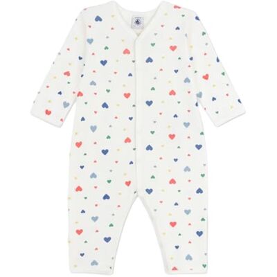 A0E83 Petit Bateau Piżama dziecięca bez stóp z bawełny z nadrukiem, piankowy/wielokolorowy, 12 mois A0E83 Petit Bateau Piżama dziecięca bez stóp z bawełny z nadrukiem, piankowy/wielokolorowy, 12 mois