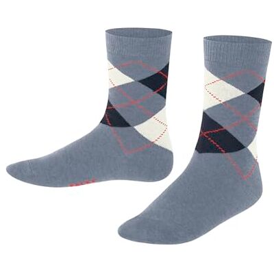 10542 FALKE Uniseks dzieci Skarpety Classic Argyle K So Bawełna z wzorem 1 Para, Niebieski Light Jeans 6662, 39-42 10542 FALKE Uniseks dzieci Skarpety Classic Argyle K So Bawełna z wzorem 1 Para, Niebieski Light Jeans 6662, 39-42