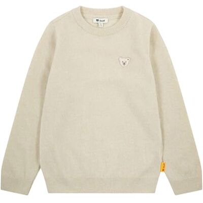 L002521144 Steiff Sweter EU rozmiar 98, szary Oyster Grey, sweter z długimi rękawami, sweter dziecięcy, ciepły i wygodny, można prać w pralce, Oyster Gray, 98 L002521144 Steiff Sweter EU rozmiar 98, szary Oyster Grey, sweter z długimi rękawami, sweter dziecięcy, ciepły i wygodny, można prać w pralce, Oyster Gray, 98