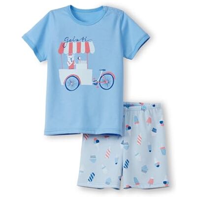57478 CALIDA Dziewczęcy Toddlers Icecream zestaw piżamowy, Vista Blue, 80 57478 CALIDA Dziewczęcy Toddlers Icecream zestaw piżamowy, Vista Blue, 80