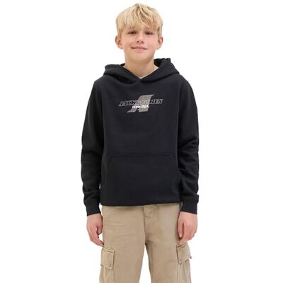 12288727-4901068 JACK & JONES Junior Jcotier bluza z kapturem z nadrukiem z kapturem Jnr, czarny, 164 12288727-4901068 JACK & JONES Junior Jcotier bluza z kapturem z nadrukiem z kapturem Jnr, czarny, 164